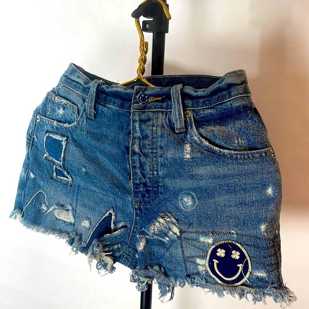 Lucky Brand Smiley Face Booty Shorts